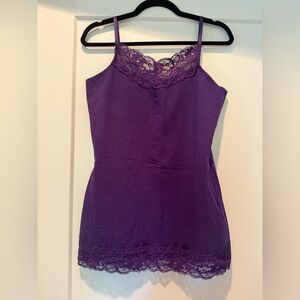 Romy Purple Lace Camisole Top